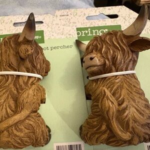 Hobby Lobby Highland Cow Pot Perchers